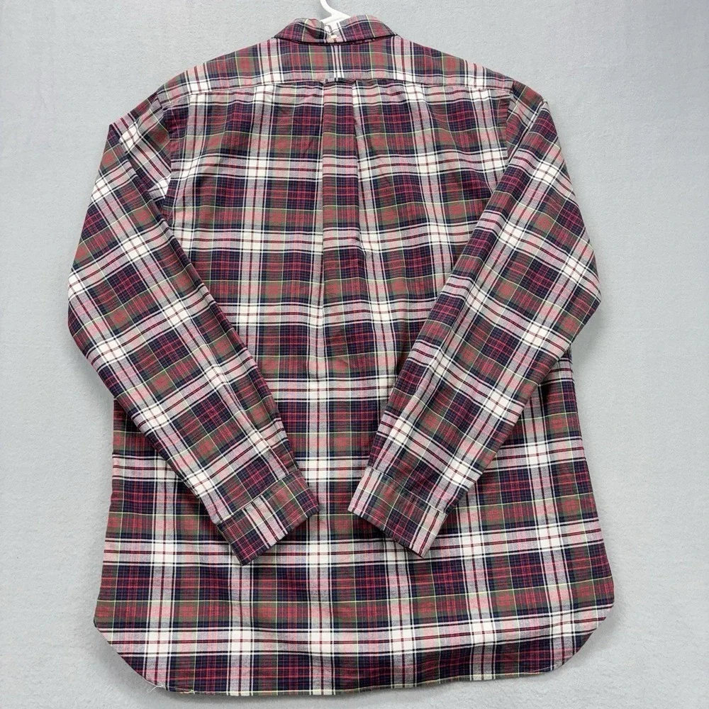 Ralph Lauren shirt mens L long sleeve button down Multicolor Tartan plaid Pocket